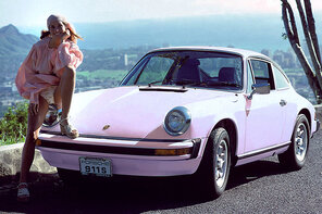 foto amadora 1975 Marilyn Lange - Porsche 911S