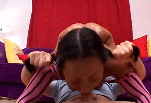 wife deep throat pigtails