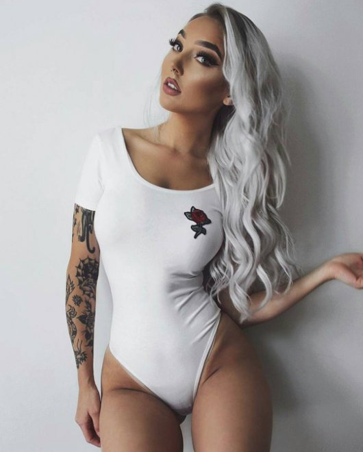 Leotard Clothing White Hair One-piece swimsuit