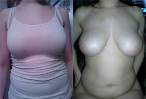 amateur photo The bra makes a difference!