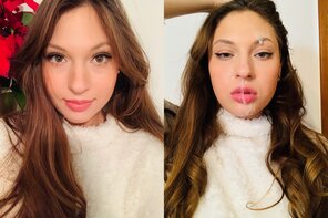 photo amateur Before/After sucking cock [oc]