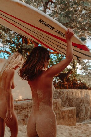Sandy surfer