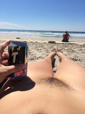 amateurfoto Beach and beer.