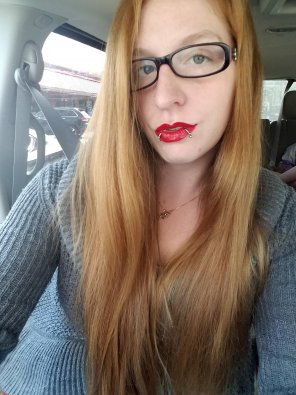 photo amateur Red lips