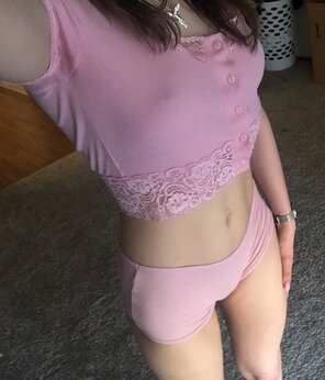 photo amateur I think I look cute in my matching set