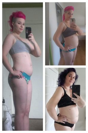 amateur pic 20 weeks at 3 different pregnancies