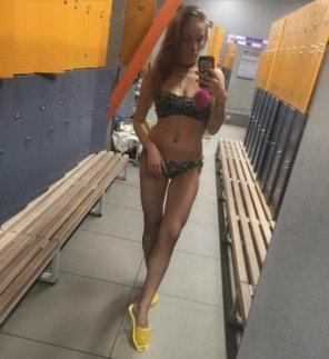foto amadora Clothing Bikini Leg Yellow 