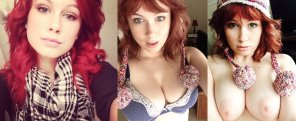 amateur-Foto Beautiful Redhead on/off