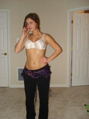 photo amateur Something about a girl in a bra