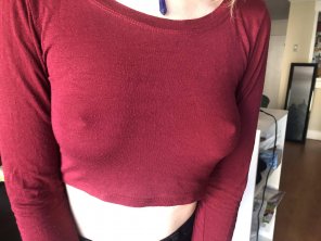amateur pic Should I still go out without a bra? [F]