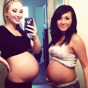 foto amatoriale Pregnant friends