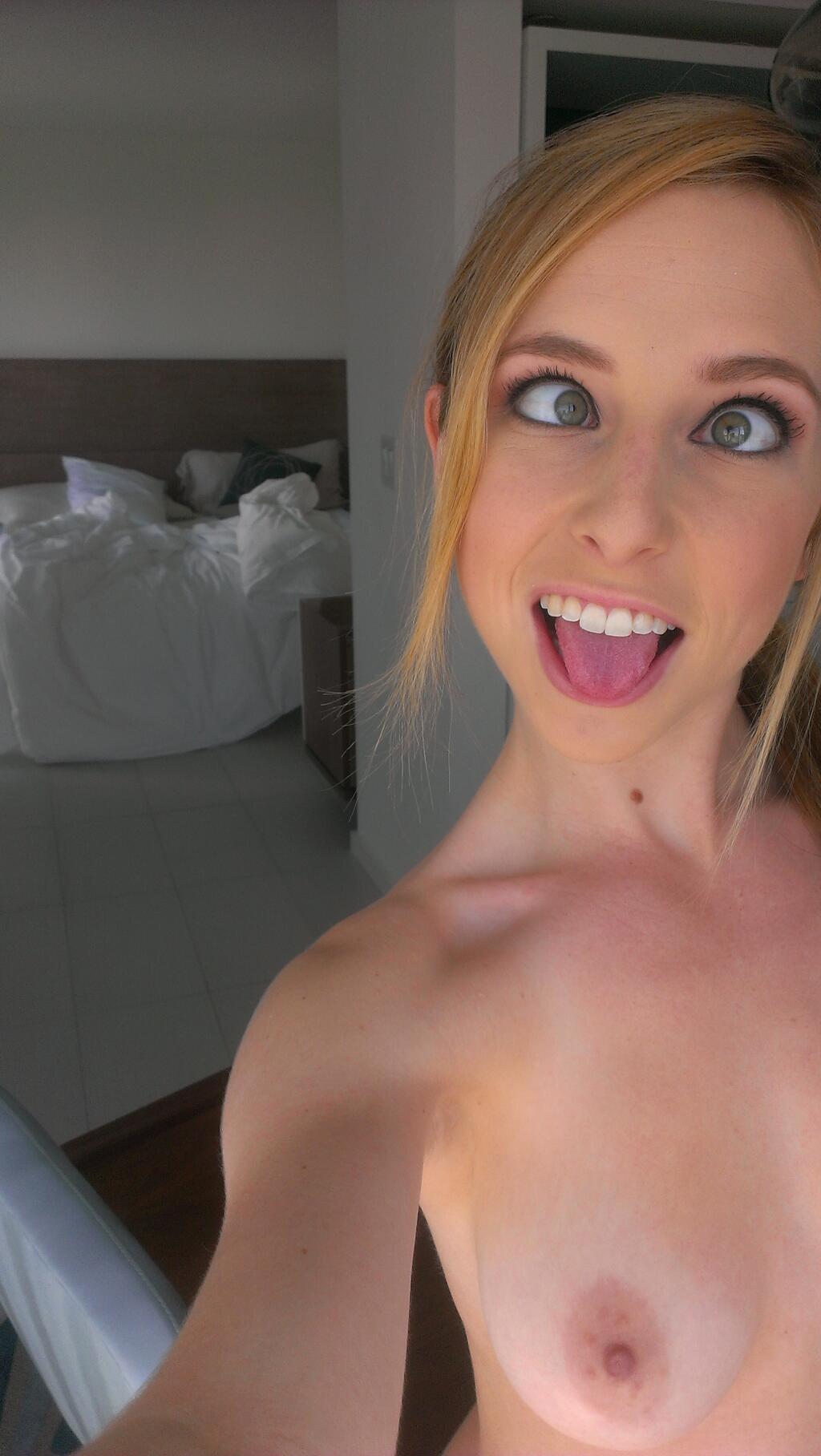 Silly nude selfies