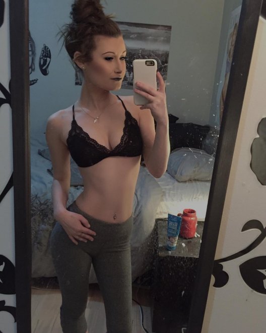 Black Bra Selfie