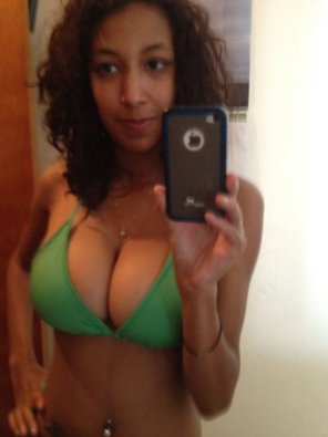 photo amateur Bikini selfie