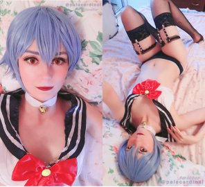 amateur photo [Self] Hey dyke grills <3 Rei Ayanami cosplay here XD