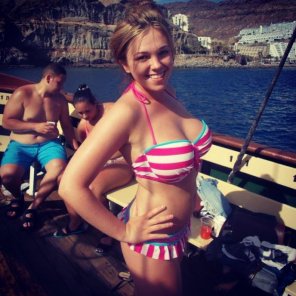 amateur pic Striped Bikini
