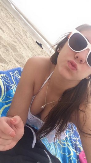 foto amadora Beach kiss
