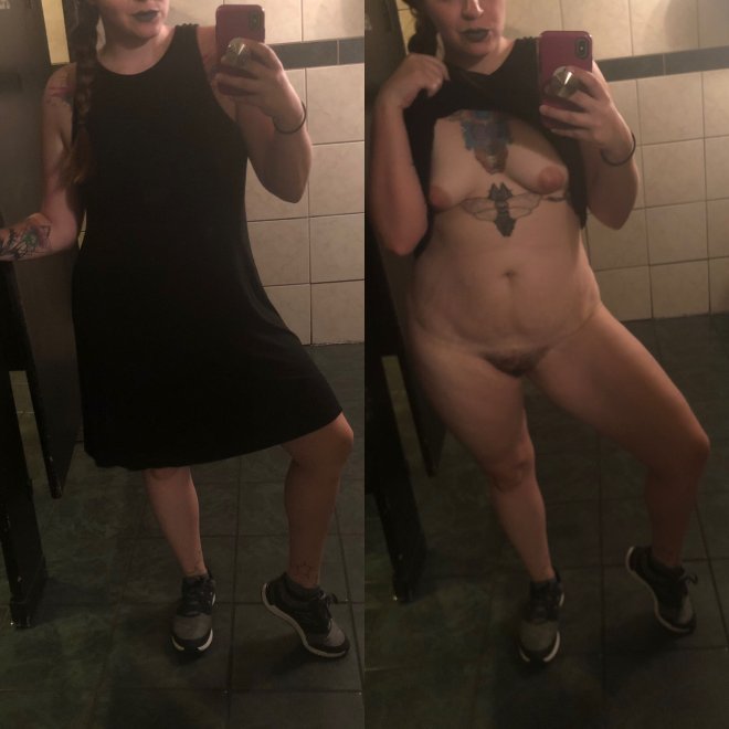 On/o[F]f public restroom nightclub working