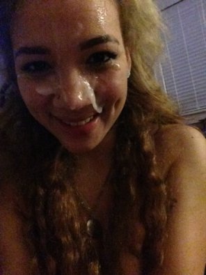 amateur pic Happy Cum Covered Face