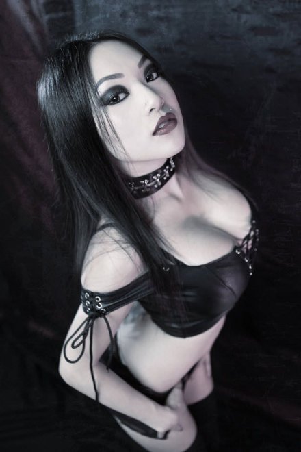 Goth Asian nude