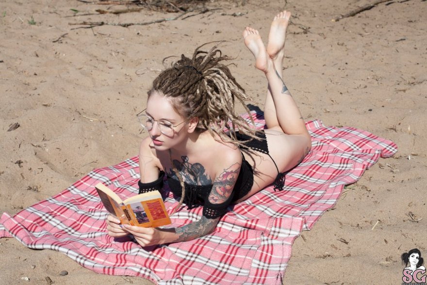 Reading on the Beach