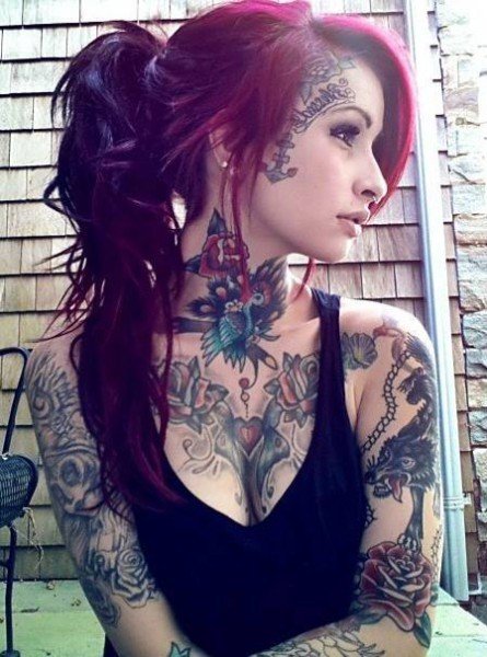 Hair Tattoo Shoulder Beauty Hairstyle