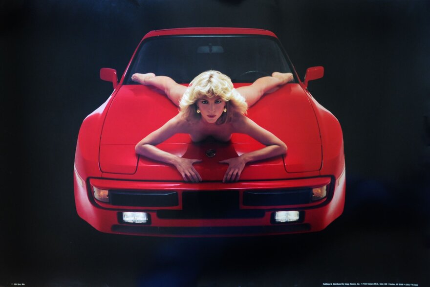 Naked On A Porsche Iconic 80s Pinup Girl Porn Pic Eporner 