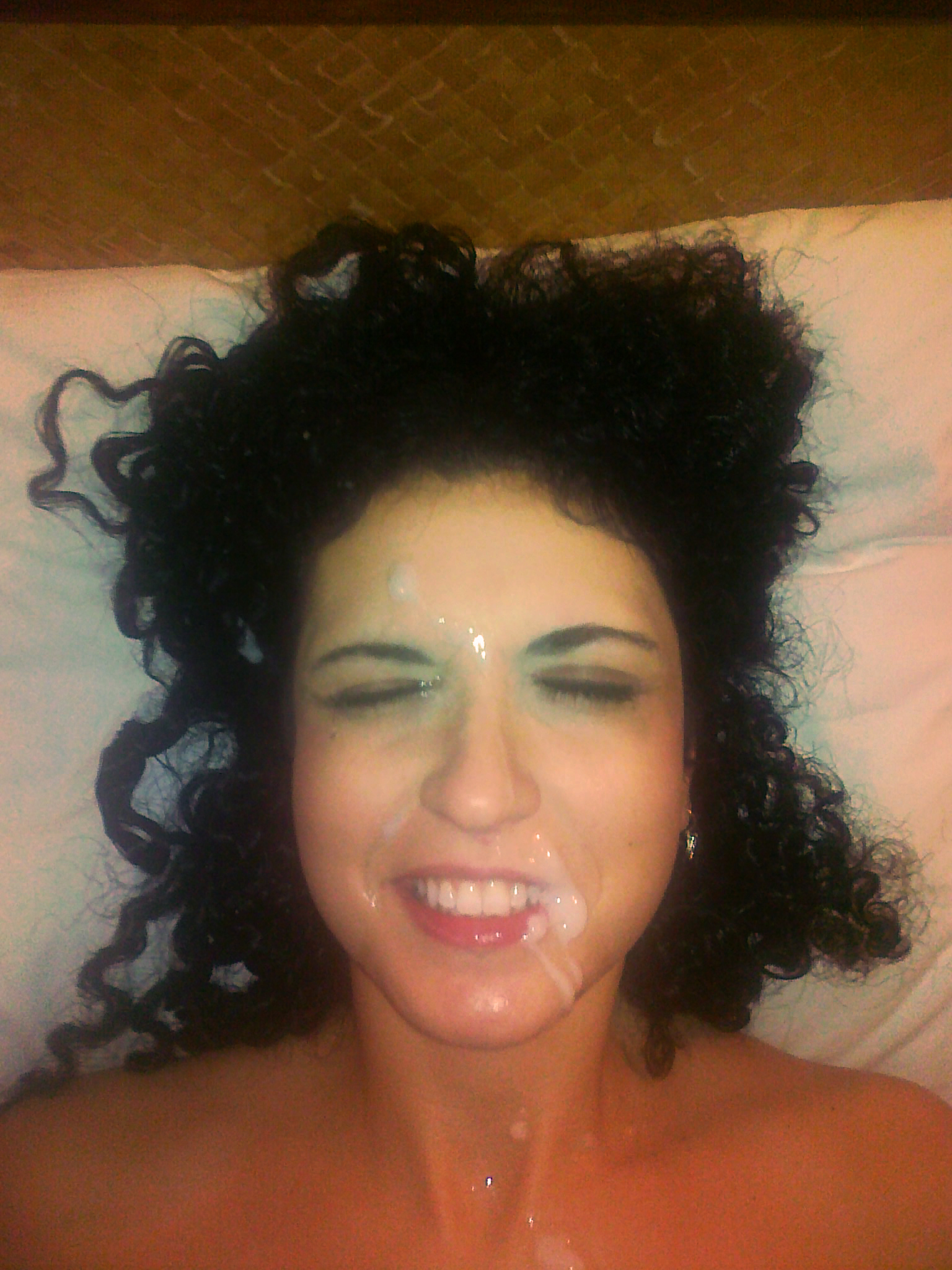 Humiliated Amateur Wife Facial BDSM Fetish