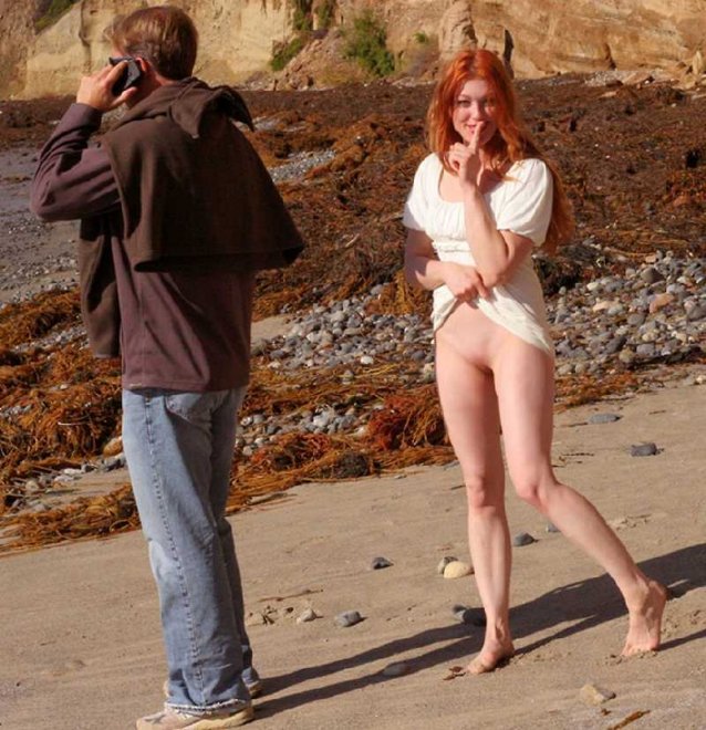 sneaking the beach amateur Adult Pics Hq