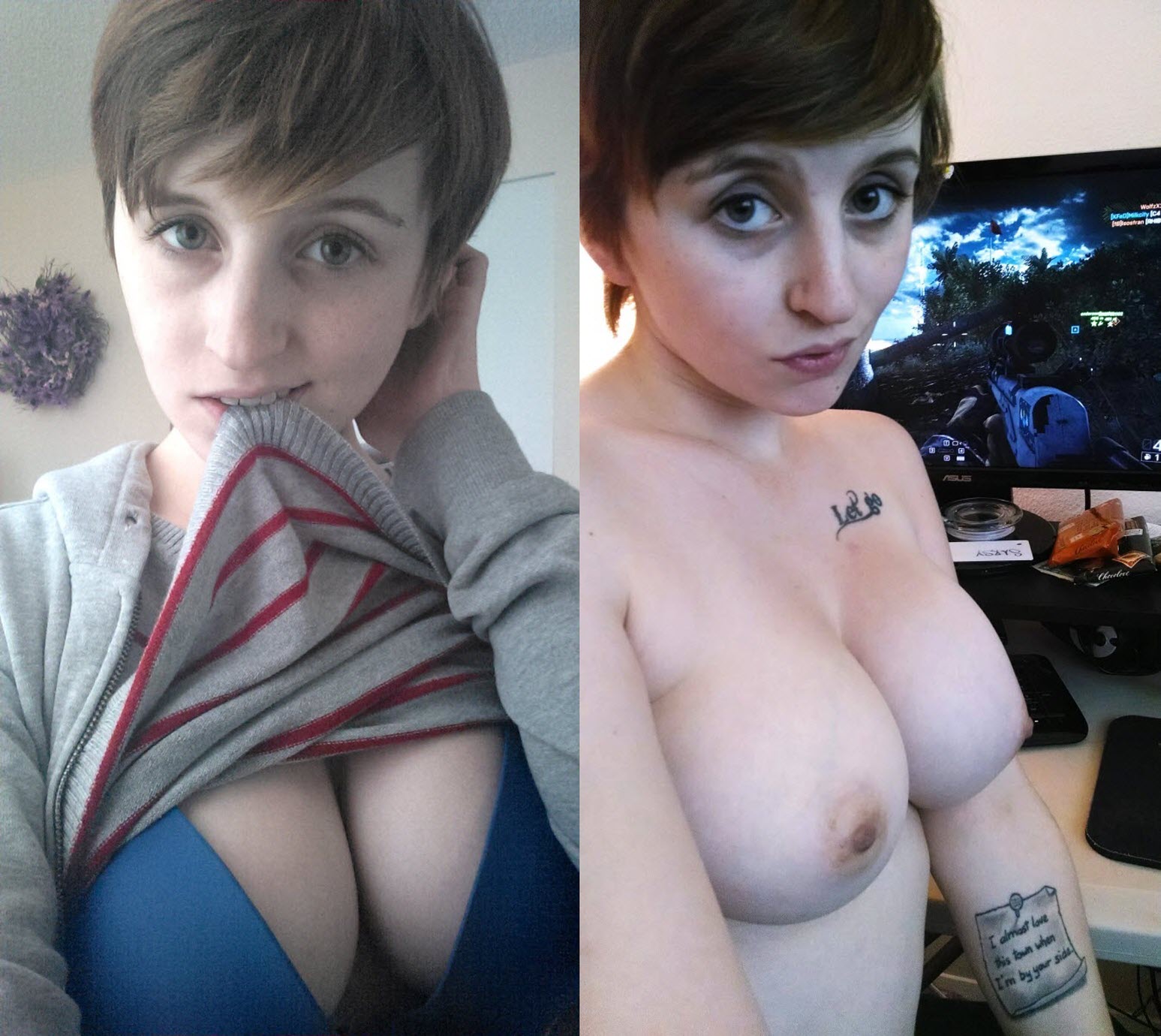 Naked female gamers