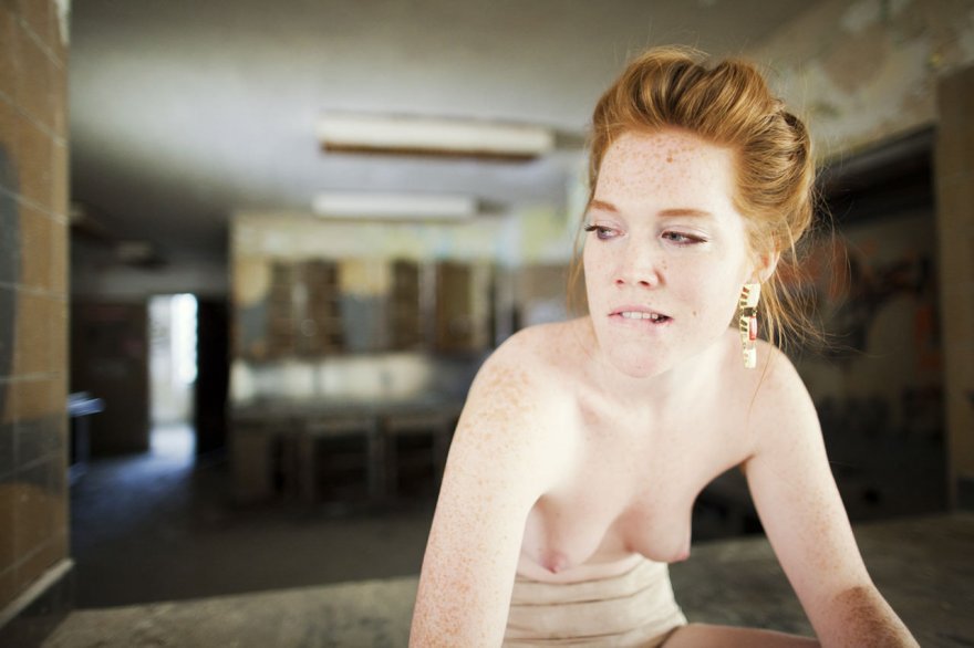 Freckles model domination sexy