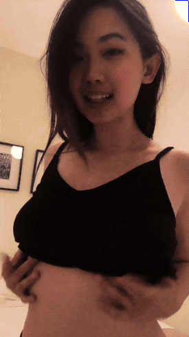 Cute Asian Flashing Her Tits Porn Pic