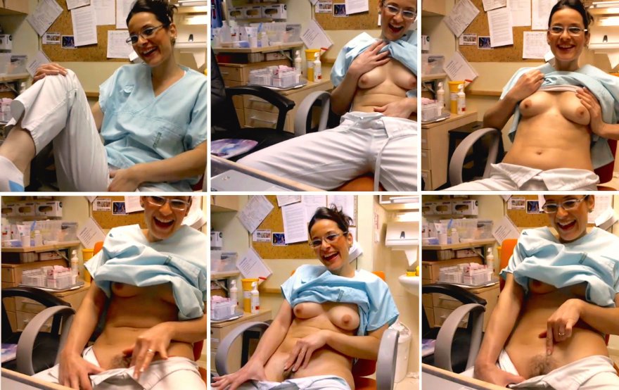 Amateur nurse girlfriend solo