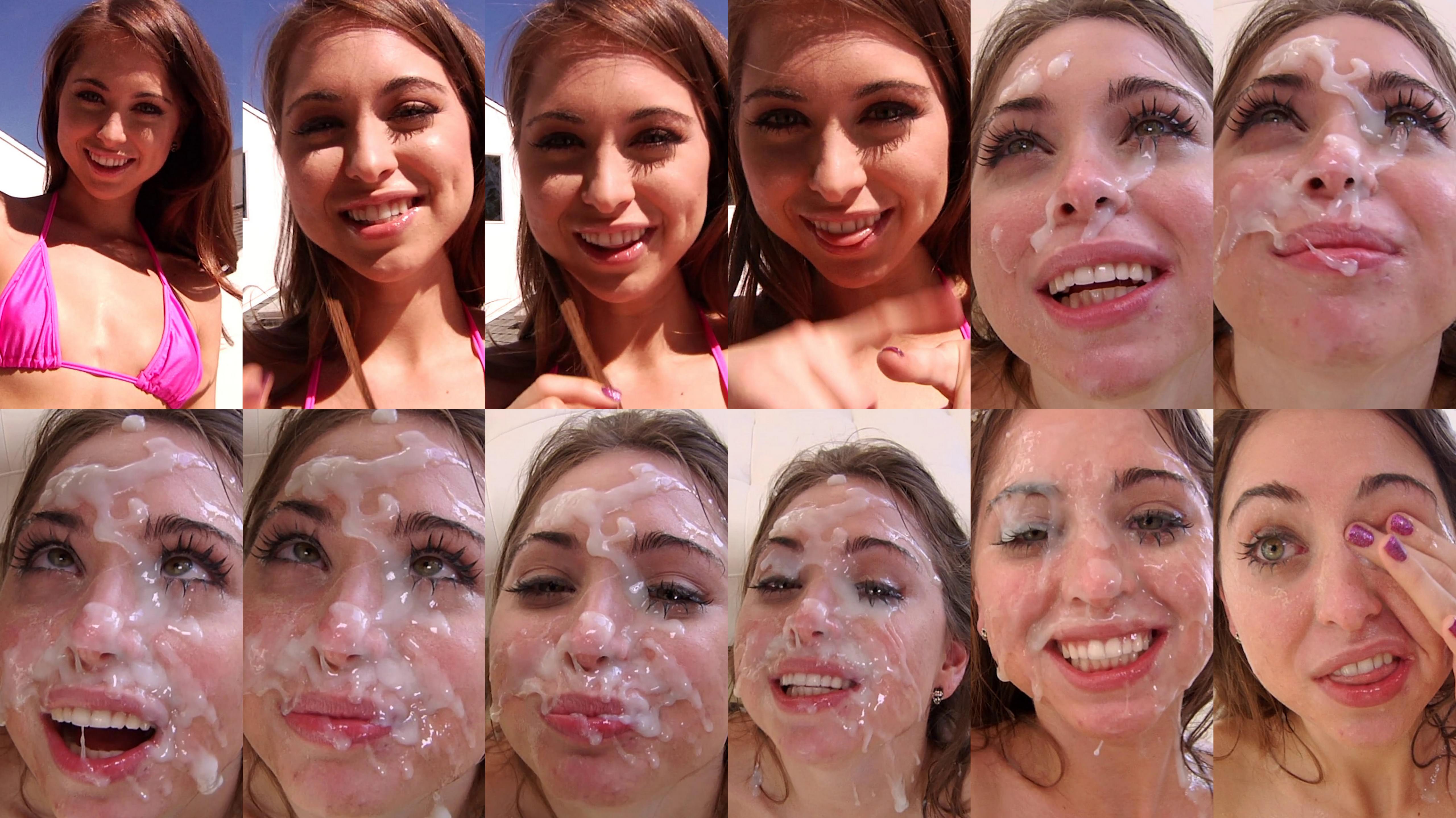 Riley Reid - Cumslut Blowbang Collage Porn Pic - EPORNER