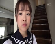 Yui Nagase [SW 672] Every Morning I Would See This Panty Shot Sch**lgirl In Knee High Socks And She Was So Cute That She Made My Cock Rock Hard, And She Would Puff Up Her Cheeks And Say To Me, 