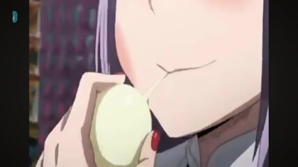 Anime Girl Eats Garlic Colored Cum Ice Cream