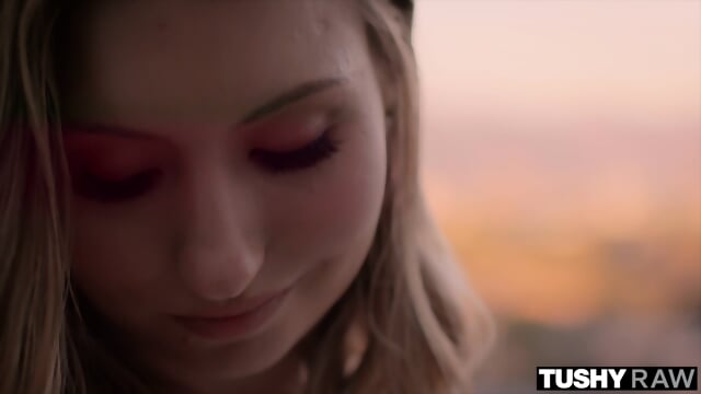 TUSHYRAW Heavenly Blonde Gets Her Perfect Ass Gaped Wide