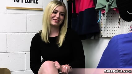 Cute Teen Shoplifter Chick Caught And Now Its Time For That Tiny Pussy To Get Destroyed