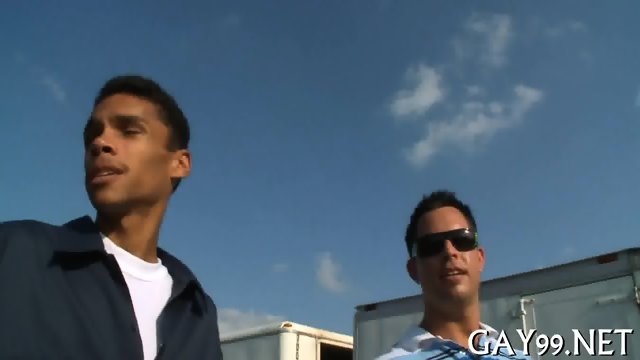 Hot white & black gay sex
