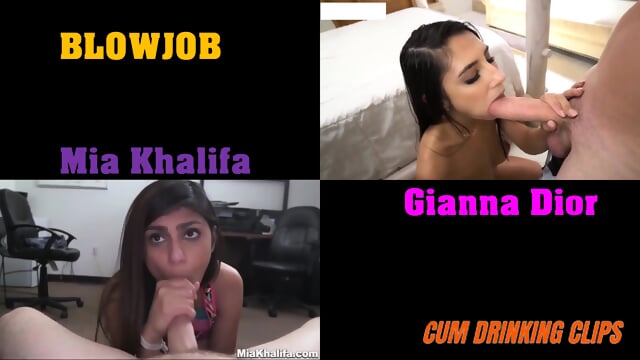 Mia Khalifa V.s Gianna Dior - Blowjob