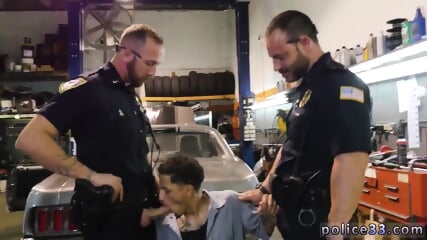 Straight Black Fat Gay Man Jacking Off Get Pounded By The Police