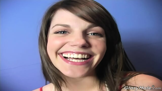 Super Slut Swallows A Fat Load At The Gloryhole(upscaled)