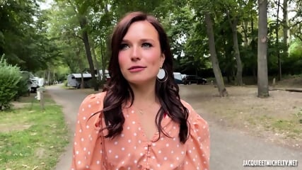 Oh Oui! Sexy French Brunette Fucked And Reamed Hard In A Public Camper Trailer Park