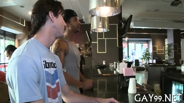 Interracial fun of gays