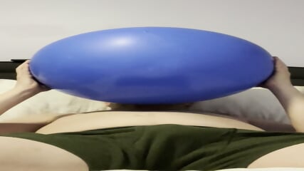 Inflating Huge 36” Balloon To Orgasm