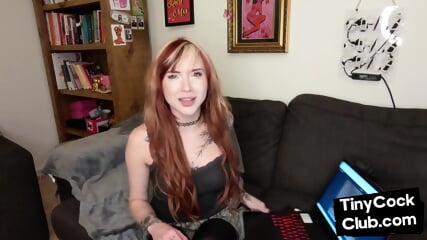 SPH Solo Domina Humiliates Small Cocks From Her Laptop