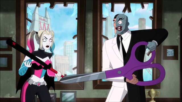 Batgirl and Harley Quinn BALLBUSTING 2 Faces and saves JOKER, DC Comics