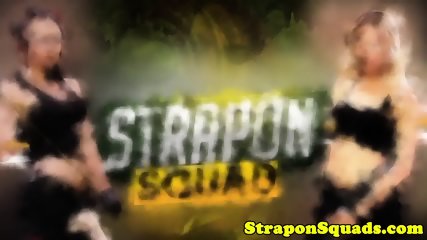 Strapon Slut Roughly Strapon Fucked In Trio