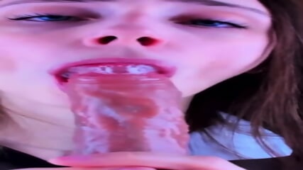Lexi Split Webcam Dildo Blowjob