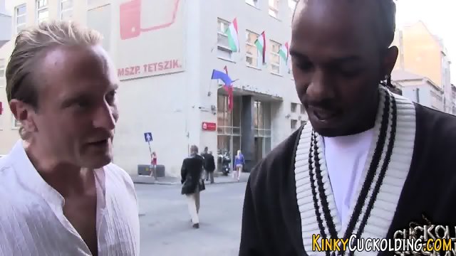 Blonde wife tugging bbc